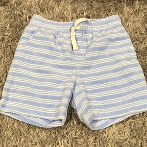 Janie and Jack Light Blue Striped Terry Shorts Size 3